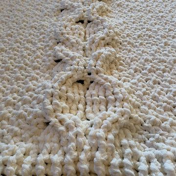 Cushy Cabled Throw