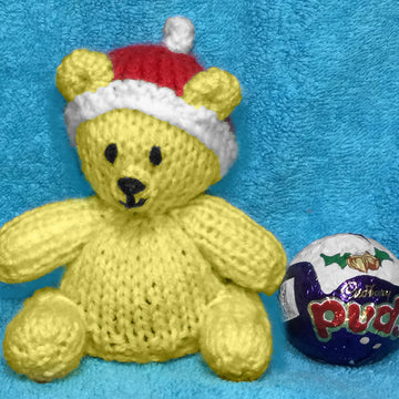 Christmas Teddy Bear Puds chocolate cover