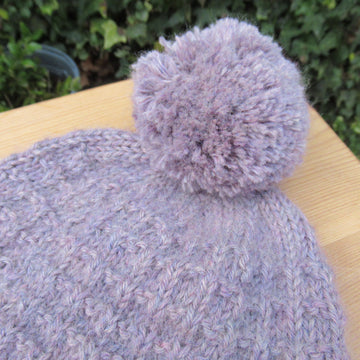 Toddler's Beanie or Bobble Hat in Alpaca