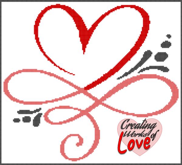 Heart Infinity Stitch Graph