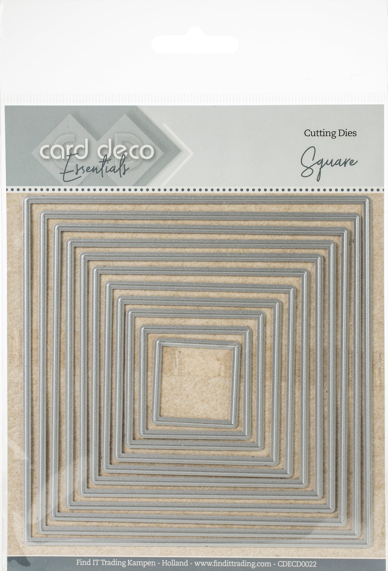 Find It Trading Card Deco Essentials Nesting Cutting Dies - Square