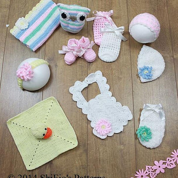 Crochet Pattern nappy cake UK & USA Terms #222