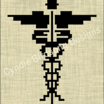 Medical Staff Symbol overlay mosaic rectangle