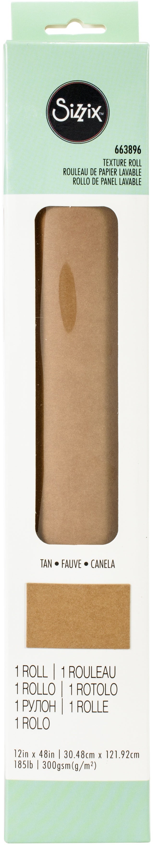Sizzix Surfacez Texture Roll 12"X48" - Tan
