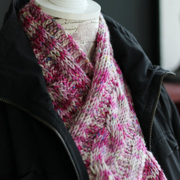 Raspberry Jam 3-pc Tunisian Set Hat, Mittens, and Scarf
