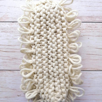Fluffy woollen slippers