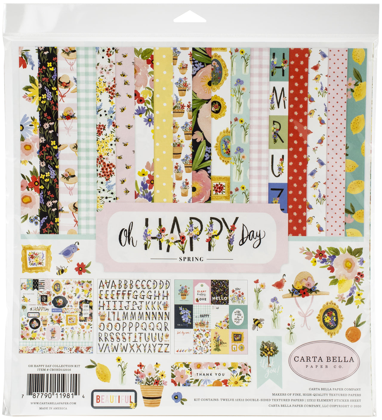 Echo Park Paper Carta Bella Collection Kit 12"X12" - Oh Happy Day Spring