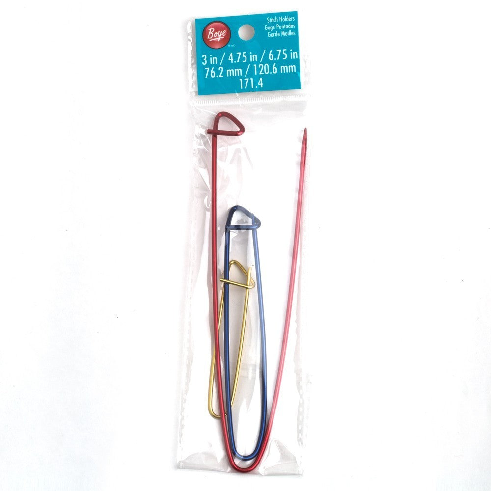 Boye 3-Piece Aluminum Stitch Holder Set