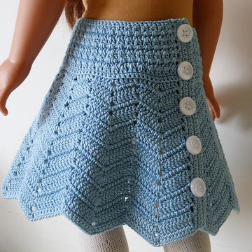 Chevron skirt for 18" dolls