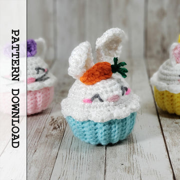 Bunny Rabbit Cupcake Amigurumi