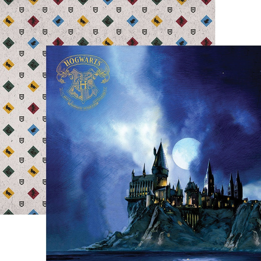 Paper House Harry Potter Double-Sided Paper 12"X12" 15/Pkg - Hogwarts At Night
