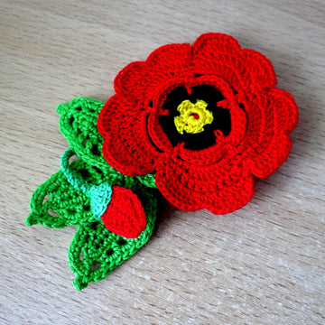 Hairpin brooch on head or clothes