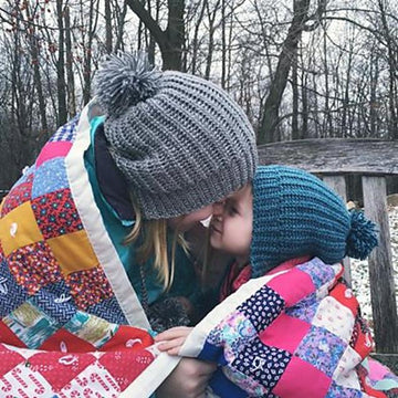 "Winter Poms" Slouch