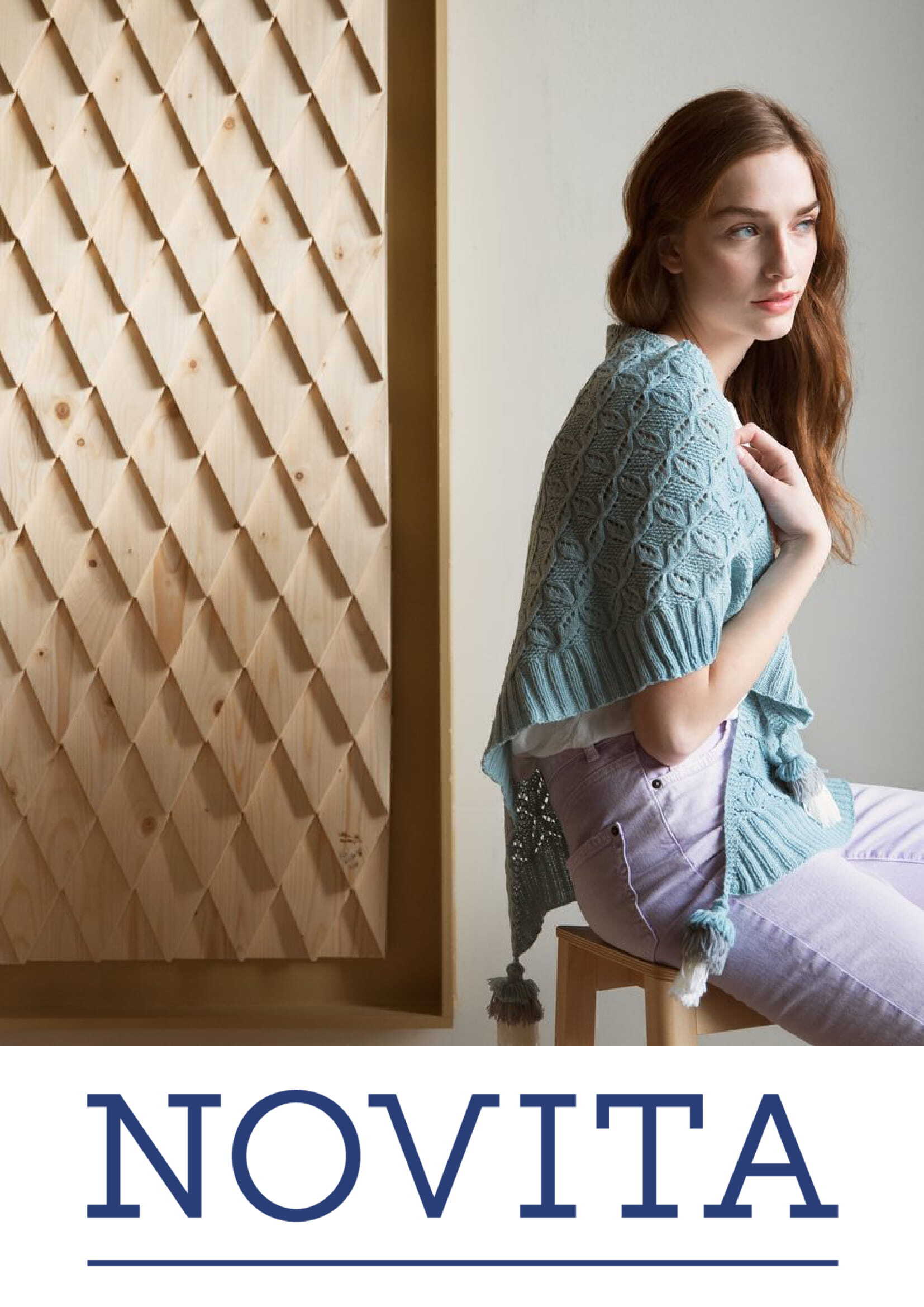 Sointu Triangular Shawl in Novita Baby Merino - Downloadable PDF