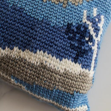 Winter Snow Scene Pillow