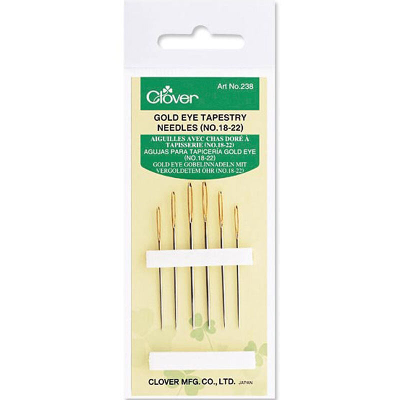 Clover Eye Tapestry Needle 18/22 Gold