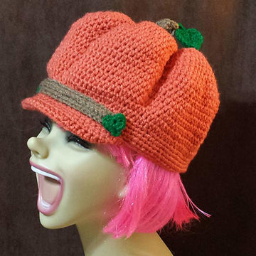 Pumpkin Newsboy Cap