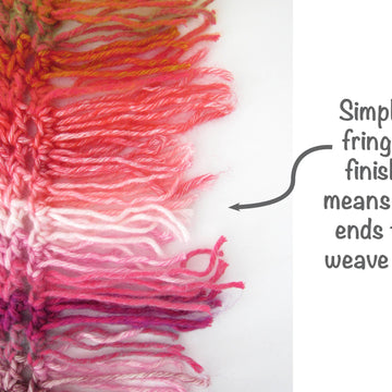 Rainbow V-stitch Stripe Blanket