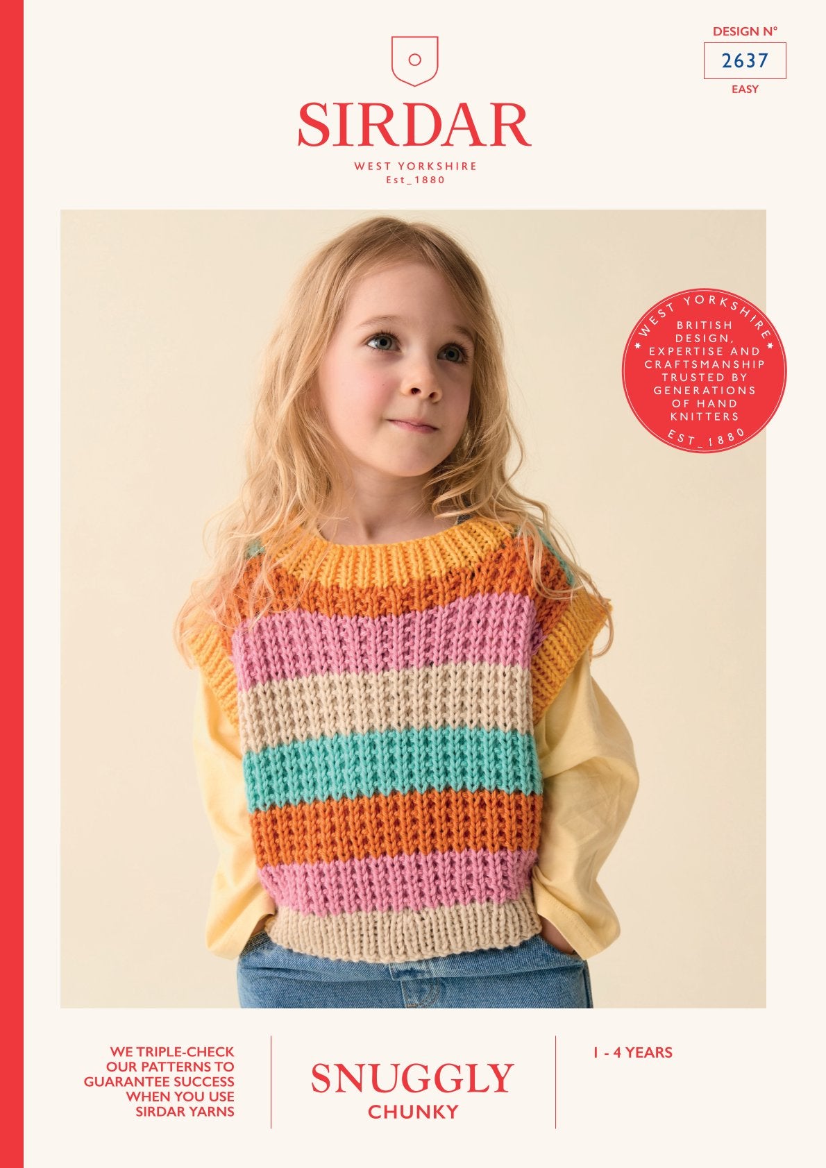 Colour Pop Pullover  in Sirdar Snuggly Chunky - 2637 - Downloadable PDF