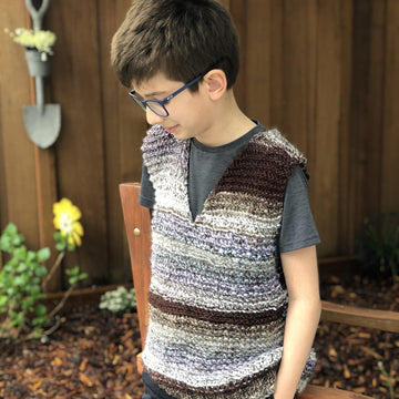 Brown Knit Vest