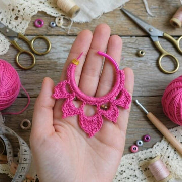 Crochet earrings Pdf + Video Tutorial