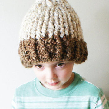 Chunky Acorn Hat in Toddler, Child and Adult Sizes (hat014)