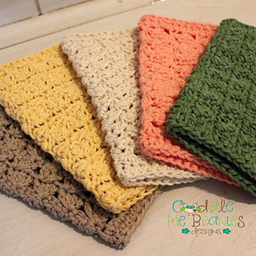 Autumn Days Dishcloth Set of 5