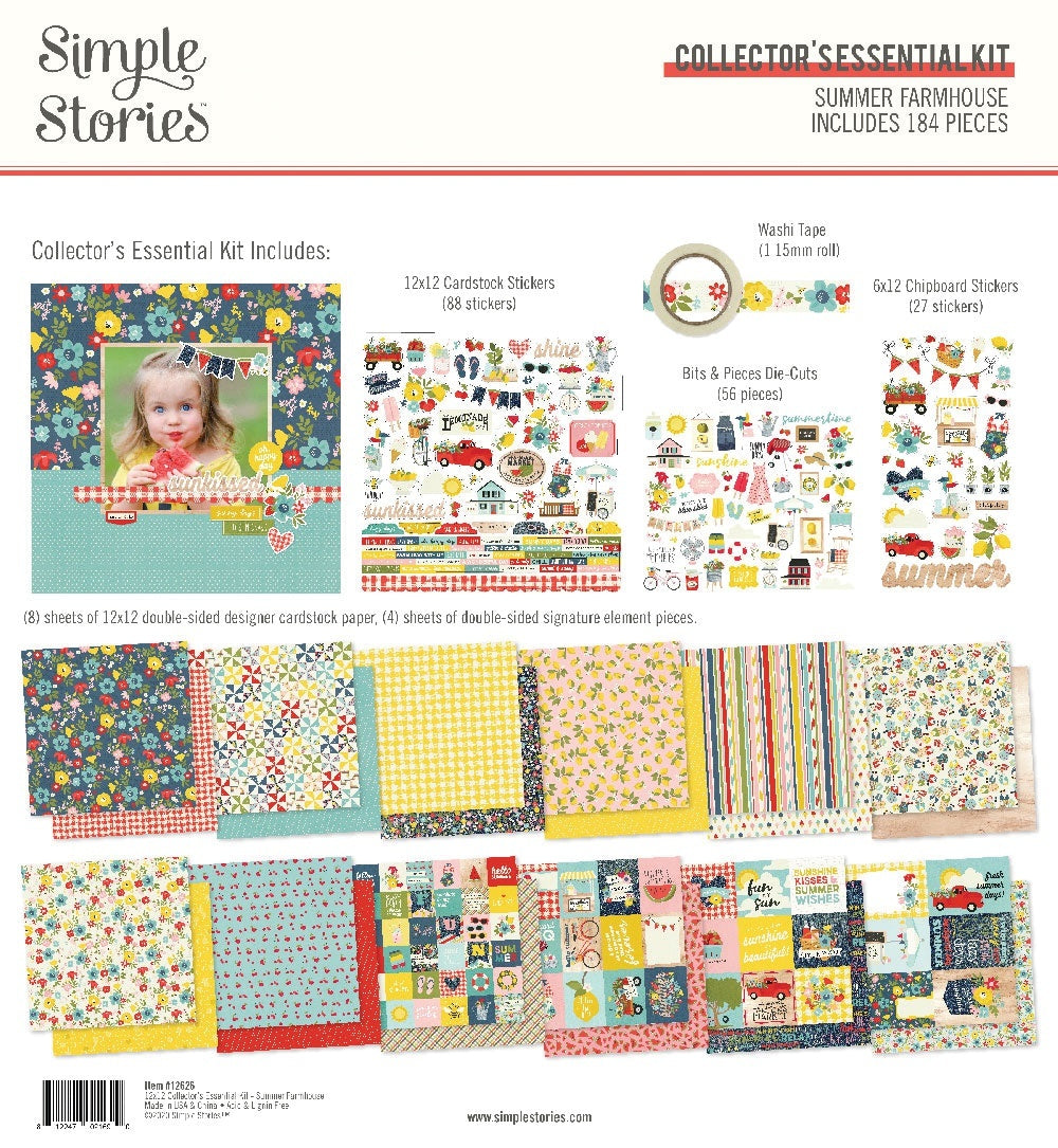 Simple Stories Collector's Essential Kit 12"X12" - Summer Farmhouse