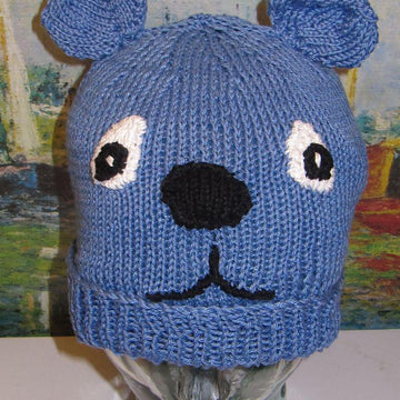 Blue Bear Beanie Animal Hat