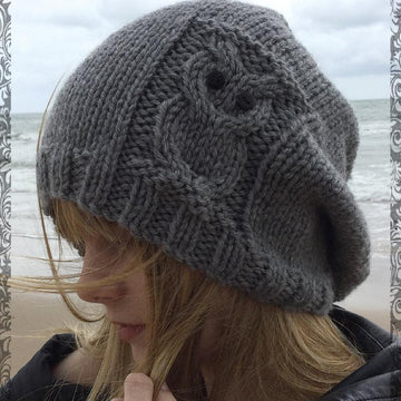 Owl slouchy hat toddler to adult