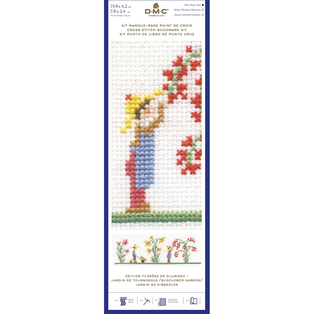DMC Vintage Garden Bookmark II Cross Stitch Kit - 8x3in