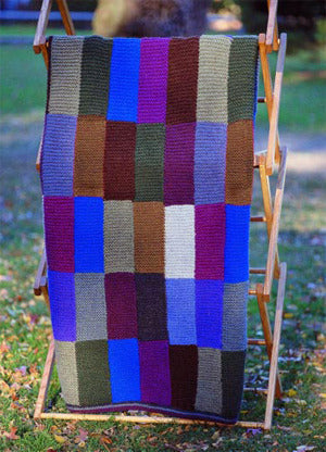 Rustic Blocks Afghan in Lion Brand Wool-Ease Chunky - 1309