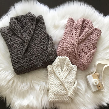 Atlas Baby Shawl Collar Sweater N 495
