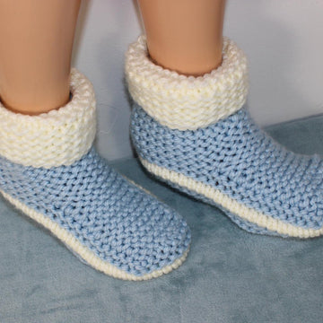 Mens 2 Colour Super Chunky Slipper Boots Circular