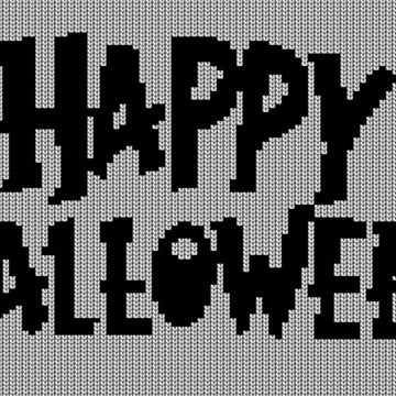 Happy Halloween Motif Chart for Knitting