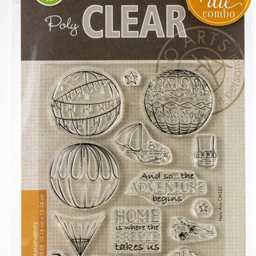 Hero Arts Clear Stamp & Die Combo - Sky's The Limit Balloons