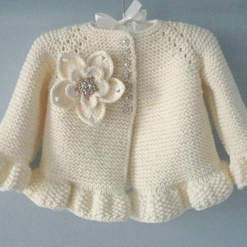 Knitting PATTERN Baby Jacket, Diaper Cover, Hat and Shoes Knitted Baby Set