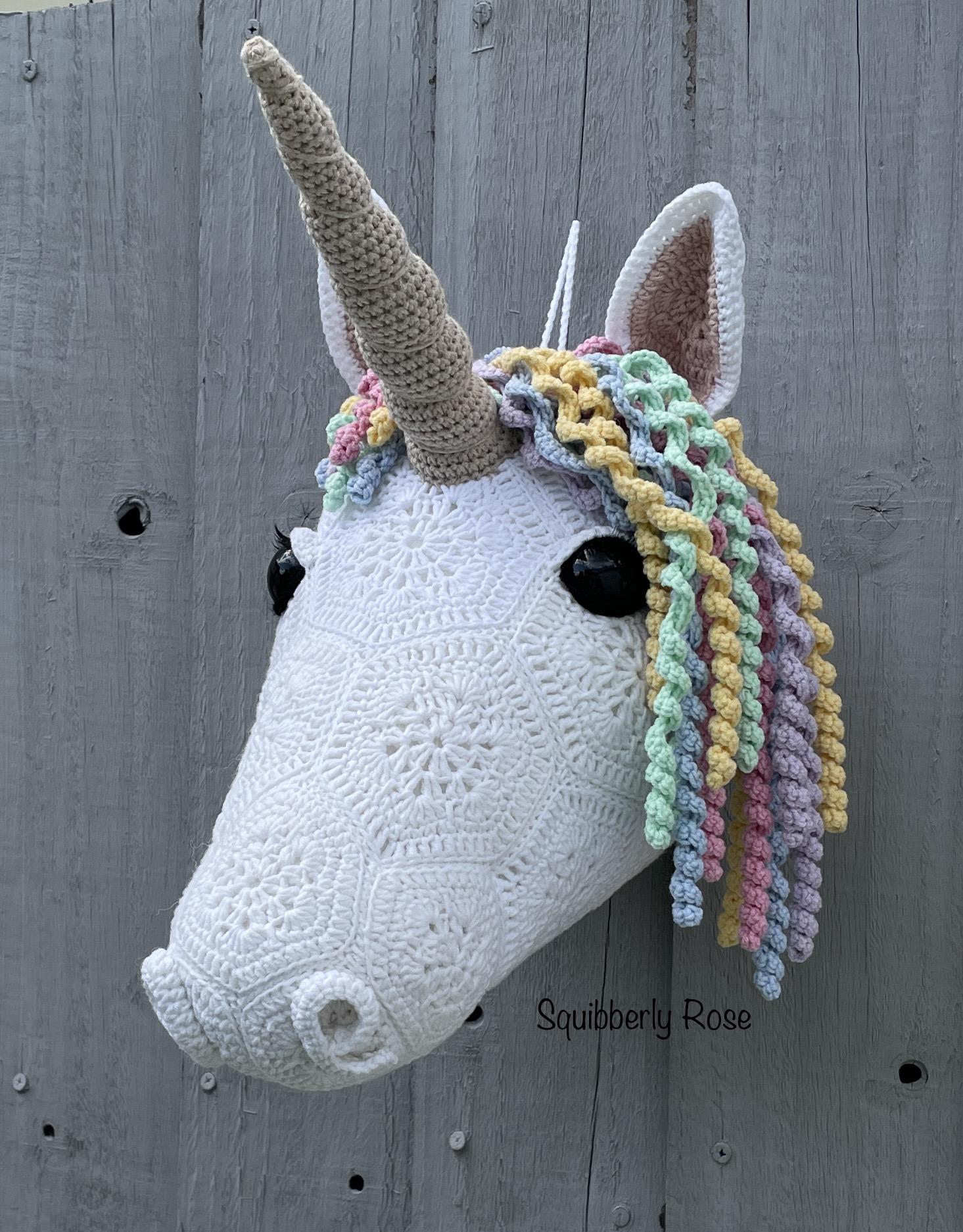 Luna the African flower unicorn head