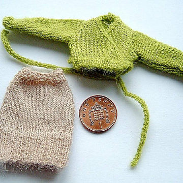 1:12th scale Ladies crossover cardigan and skirt