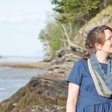 Lace Stripe Cowl