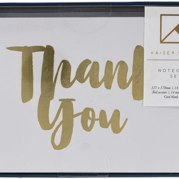Kaisercraft Kaiser Style Notecards W/Envelopes 3.5"X5" 14/Pkg - Thank You