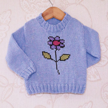 Intarsia - Flower Chart - Childrens Sweater