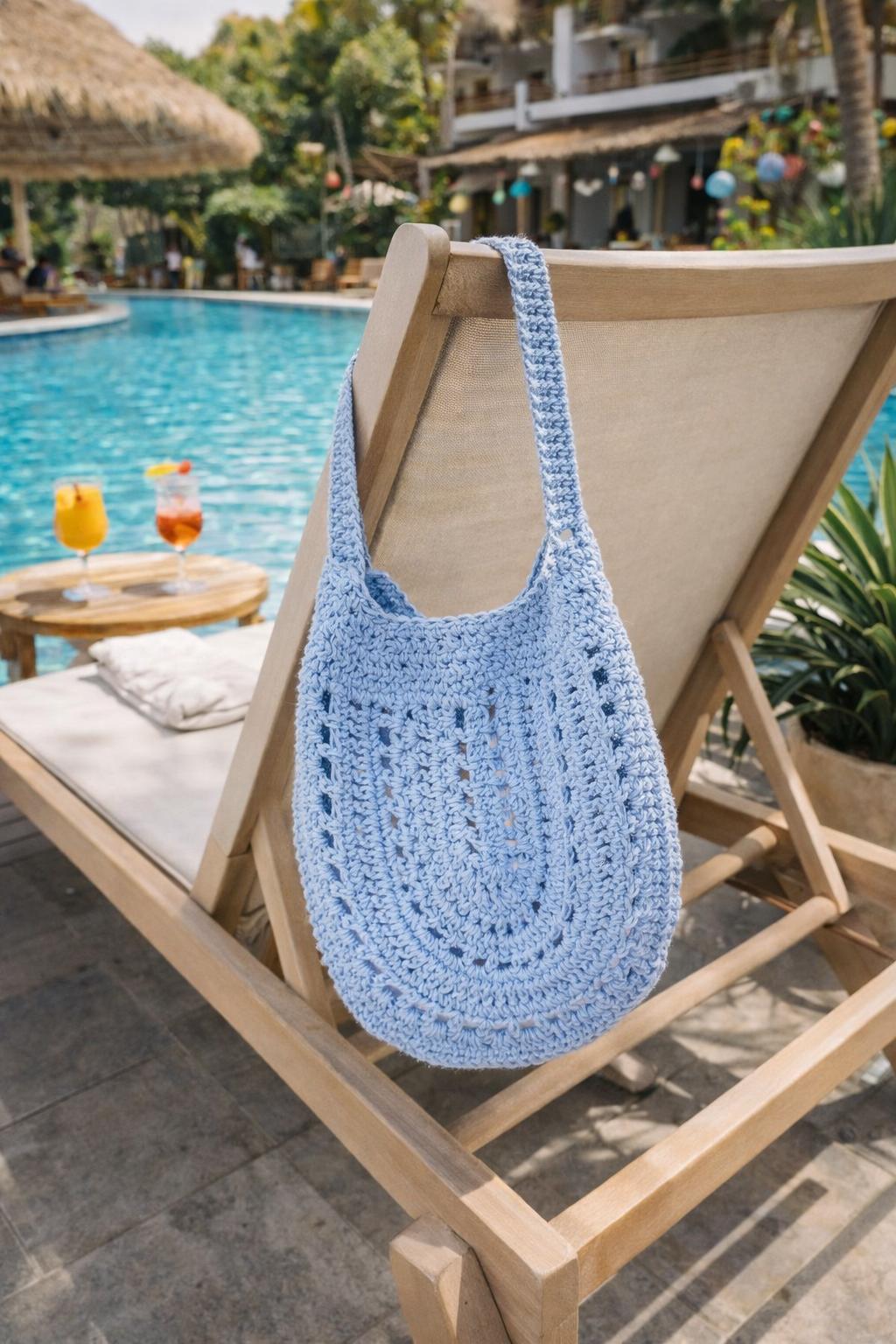 Crochet Boho Beach Bag