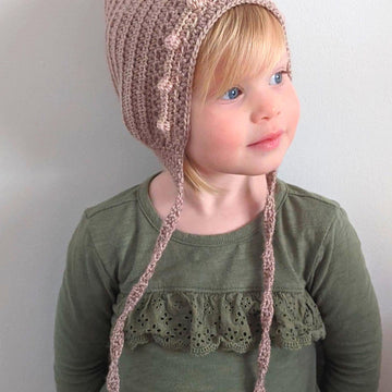 Crochet Bonnet -Lark Bonnet