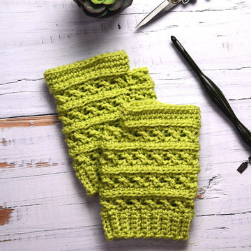 Sweet Pea Fingerless Mitts