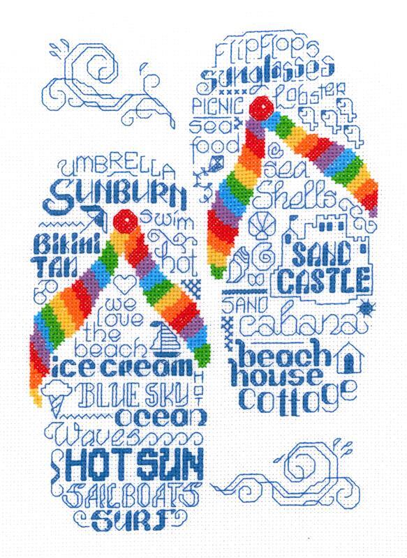 Imaginating Let's Go to the Beach Cross Stitch Kit