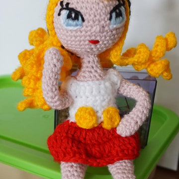 Häkelanleitung Amigurumi Puppe Josie!