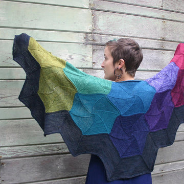 Prismatic Honeycomb Shawl