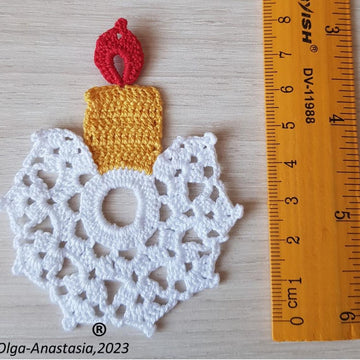 Candle Christmas decoration