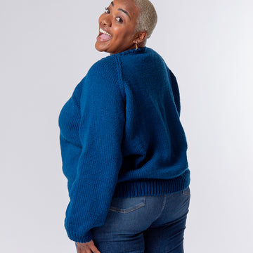 "Autumn Breeze Sweater" - Sweater Knitting Pattern in Paintbox Yarns Simply Chunky